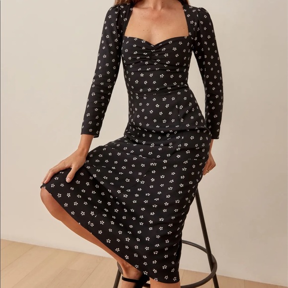 Reformation Claudia Midi Dress  NWT - Picture 2 of 7